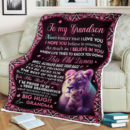 Special Gift For Your Grandson Blanket - From Grandma