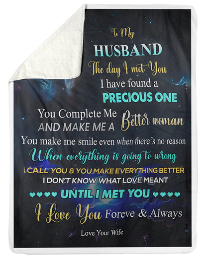Special Gift For Your Husband Blanket - From Wife (SKUB12-132)