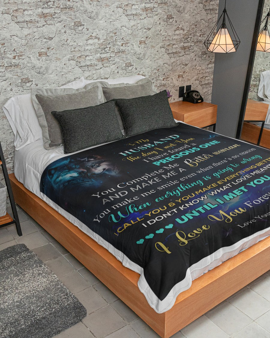 Special Gift For Your Husband Blanket - From Wife (SKUB12-132)