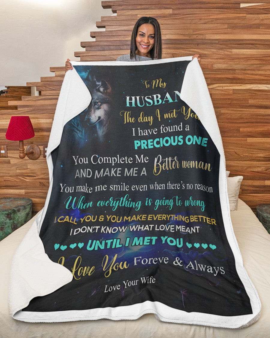 Special Gift For Your Husband Blanket - From Wife (SKUB12-132)