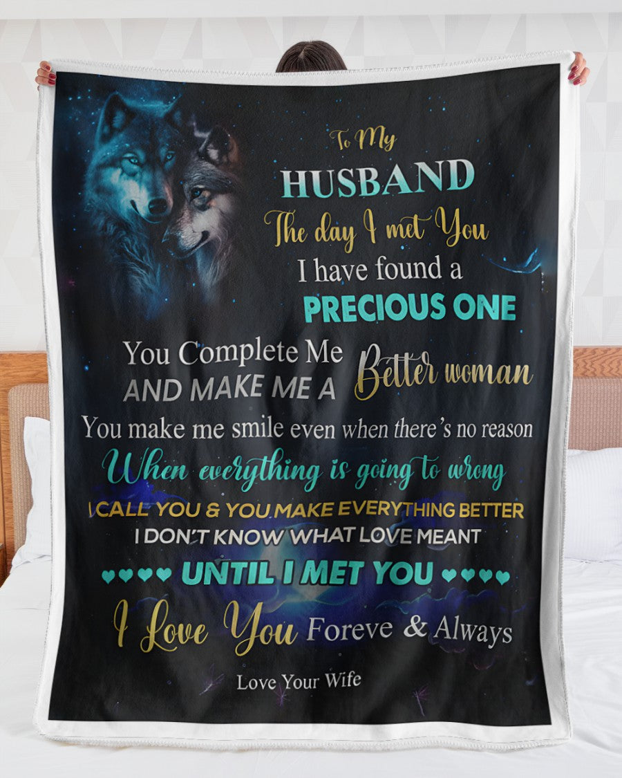 Special Gift For Your Husband Blanket - From Wife (SKUB12-132)