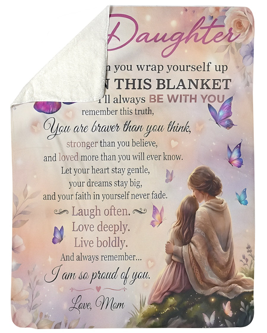 Special Gift For Your Daughter Blanket - From Mom (SKUB12-142)