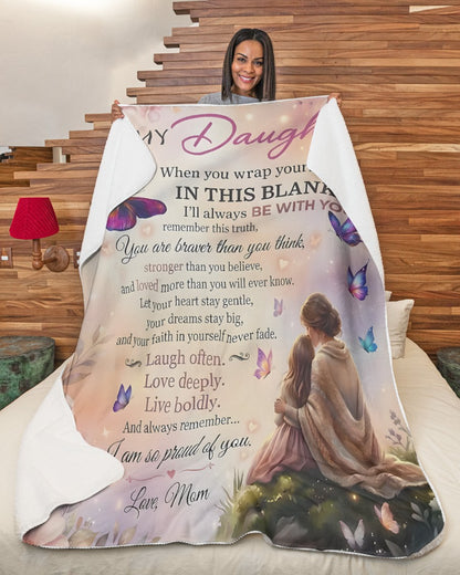 Special Gift For Your Daughter Blanket - From Mom (SKUB12-142)