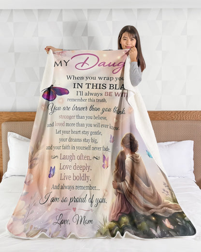 Special Gift For Your Daughter Blanket - From Mom (SKUB12-142)