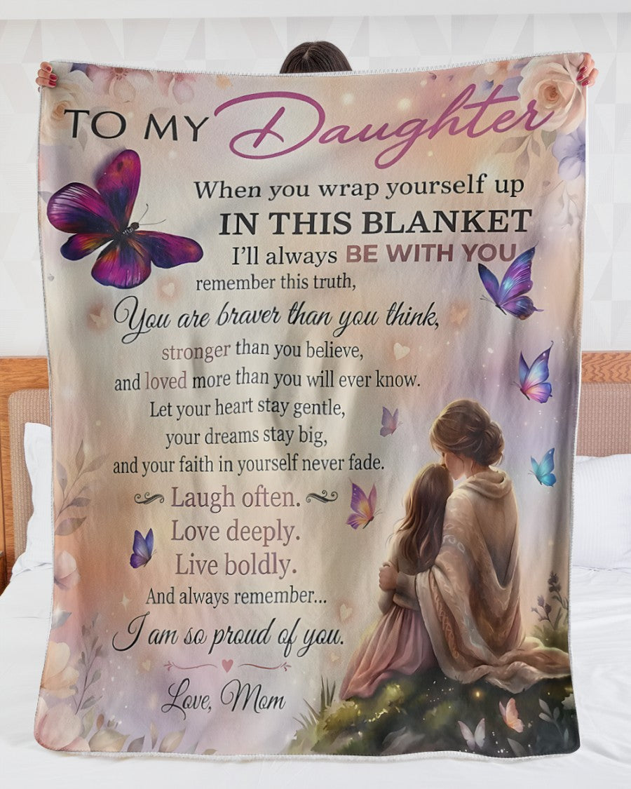 Special Gift For Your Daughter Blanket - From Mom (SKUB12-142)