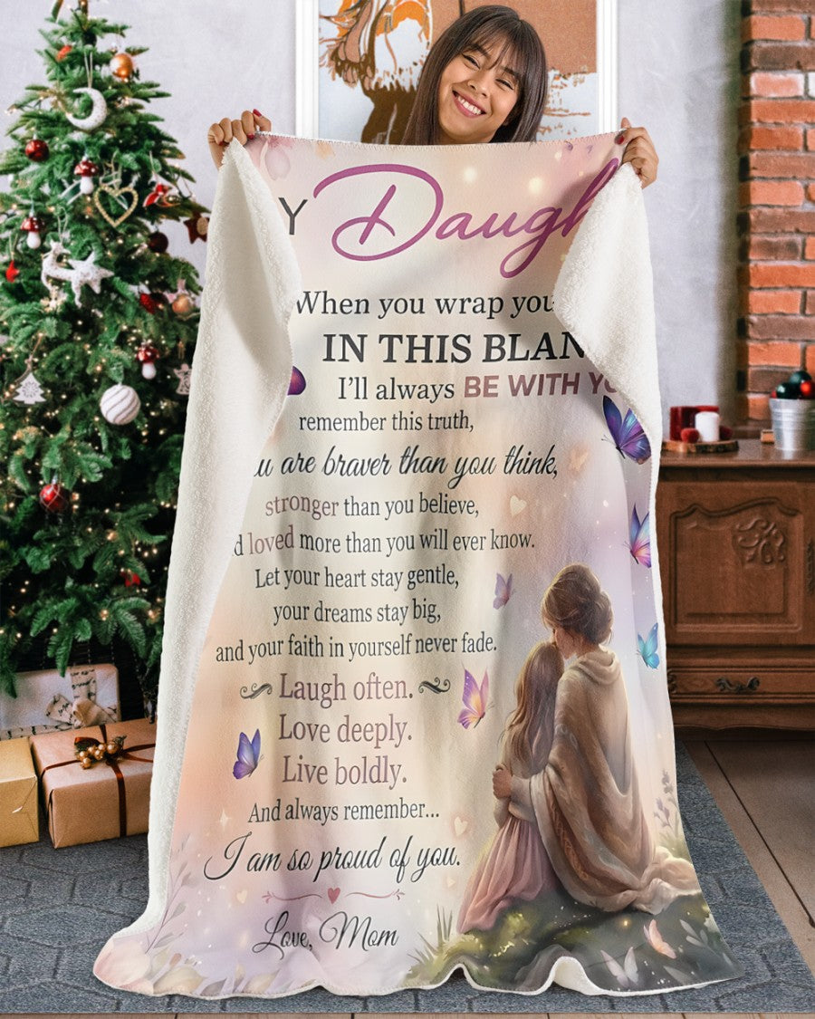 Special Gift For Your Daughter Blanket - From Mom (SKUB12-142)