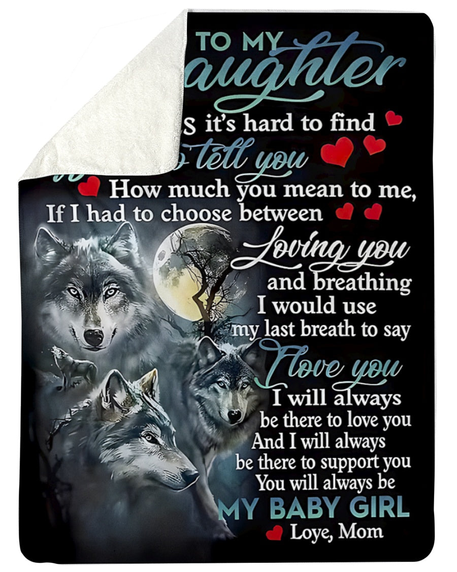 Special Gift For Your Daughter Blanket - From Mom (SKUB12-151)