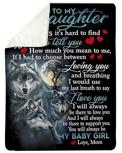 Special Gift For Your Daughter Blanket - From Mom (SKUB12-151)