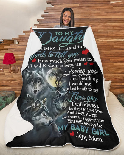 Special Gift For Your Daughter Blanket - From Mom (SKUB12-151)