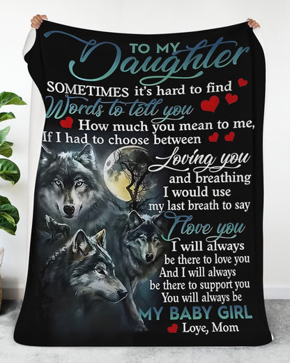 Special Gift For Your Daughter Blanket - From Mom (SKUB12-151)