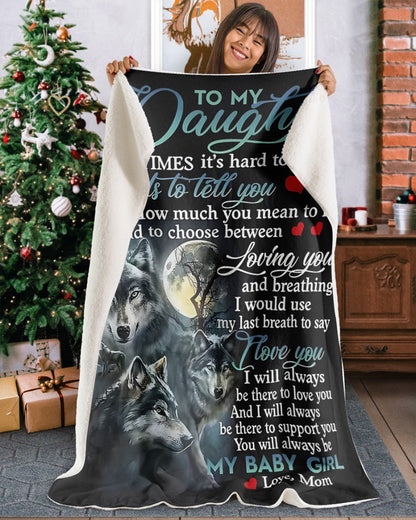 Special Gift For Your Daughter Blanket - From Mom (SKUB12-151)