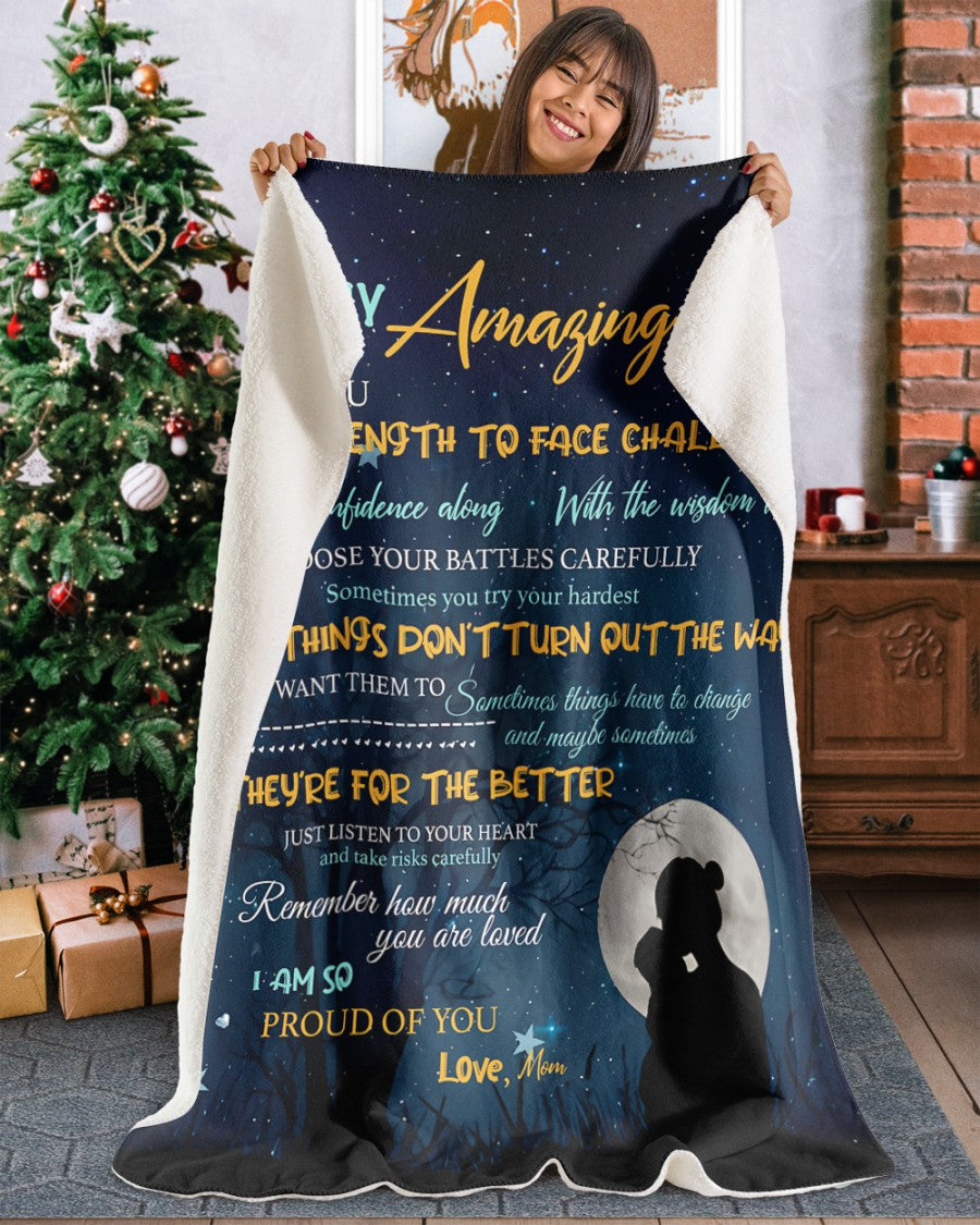 Special Gift For Your Son Blanket - From Mom (SKUB12-170)
