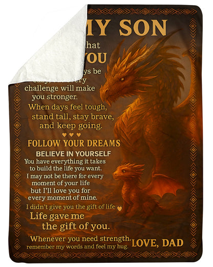 Special Gift For Your Son Blanket - From Dad (SKUB-DAD-DT00)