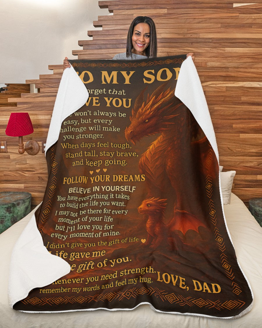 Special Gift For Your Son Blanket - From Dad (SKUB-DAD-DT00)