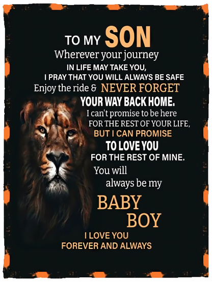 Special Gift For Your Son Blanket - From Mom