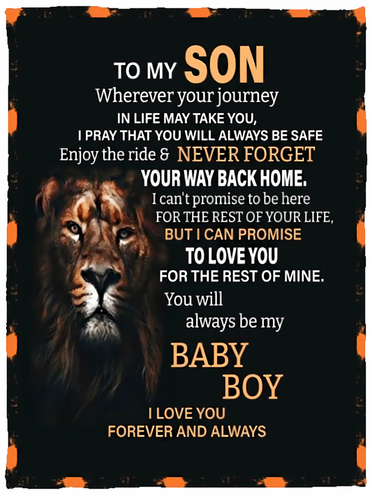 Special Gift For Your Son Blanket - From Mom