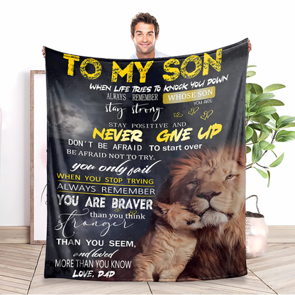 Special Gift For Your Son Blanket - From Dad