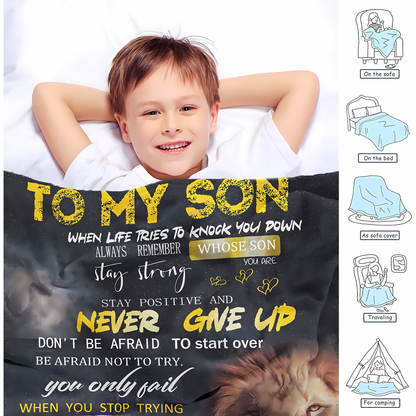 Special Gift For Your Son Blanket - From Dad