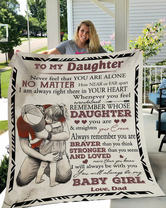 Special Gift For Your Daughter Blanket - From Dad (SKUB10-185)