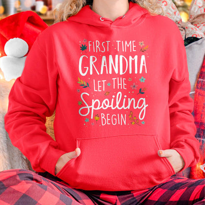 FIRST TIME GRANDMA T-SHIRT – PERFECT GIFT FOR NEW GRANDMAS - snow00 (SKU8-GRA00)