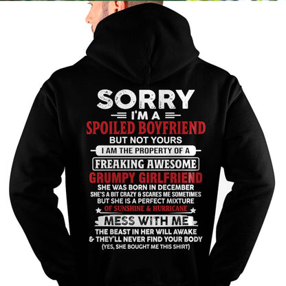 December - Spoiled Boyfriend - Perfect Gift From Girlfriend - SNOW12 (SKU11-18-12)