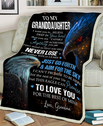 Special Gift For Your Granddaughter Blanket - From Grandma