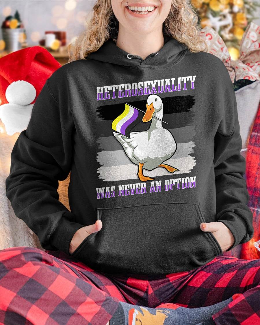 Funny Duck Meme Nonbinary Flag Genderqueer Pride Enby Goose T-Shirt