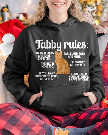 Tabby Rules Orange Tabby Cat Lover Orange Tabby Cat Owner T-Shirt