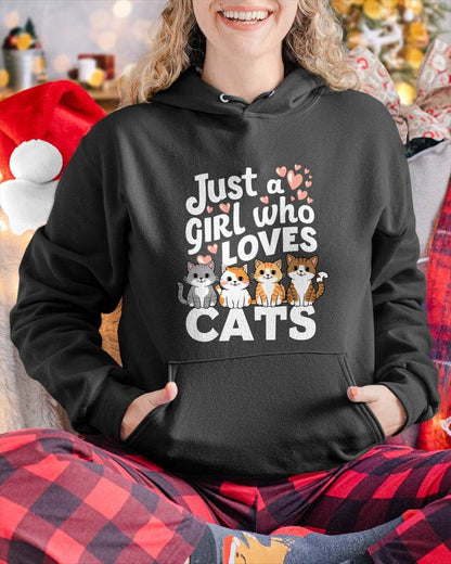 Cat Lover Just A Girl Who Loves Cats T-Shirt