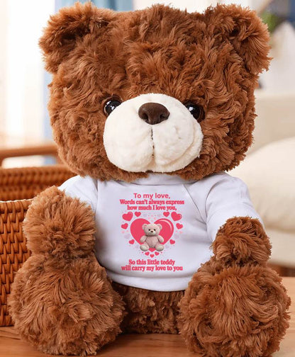 TO MY LOVE - TEDDY BEAR, PERFECT GIFT FOR YOUR SOULMATE - SNOW00