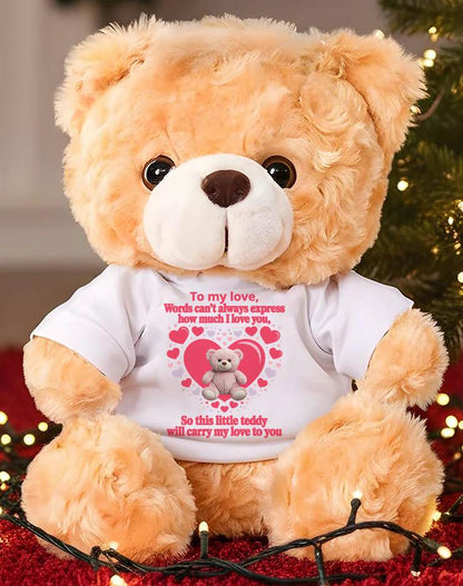 TO MY LOVE - TEDDY BEAR, PERFECT GIFT FOR YOUR SOULMATE - SNOW00