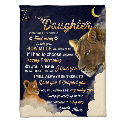 Special Gift For Your Daughter Blanket - From Mom