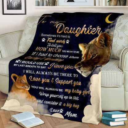 Special Gift For Your Daughter Blanket - From Mom