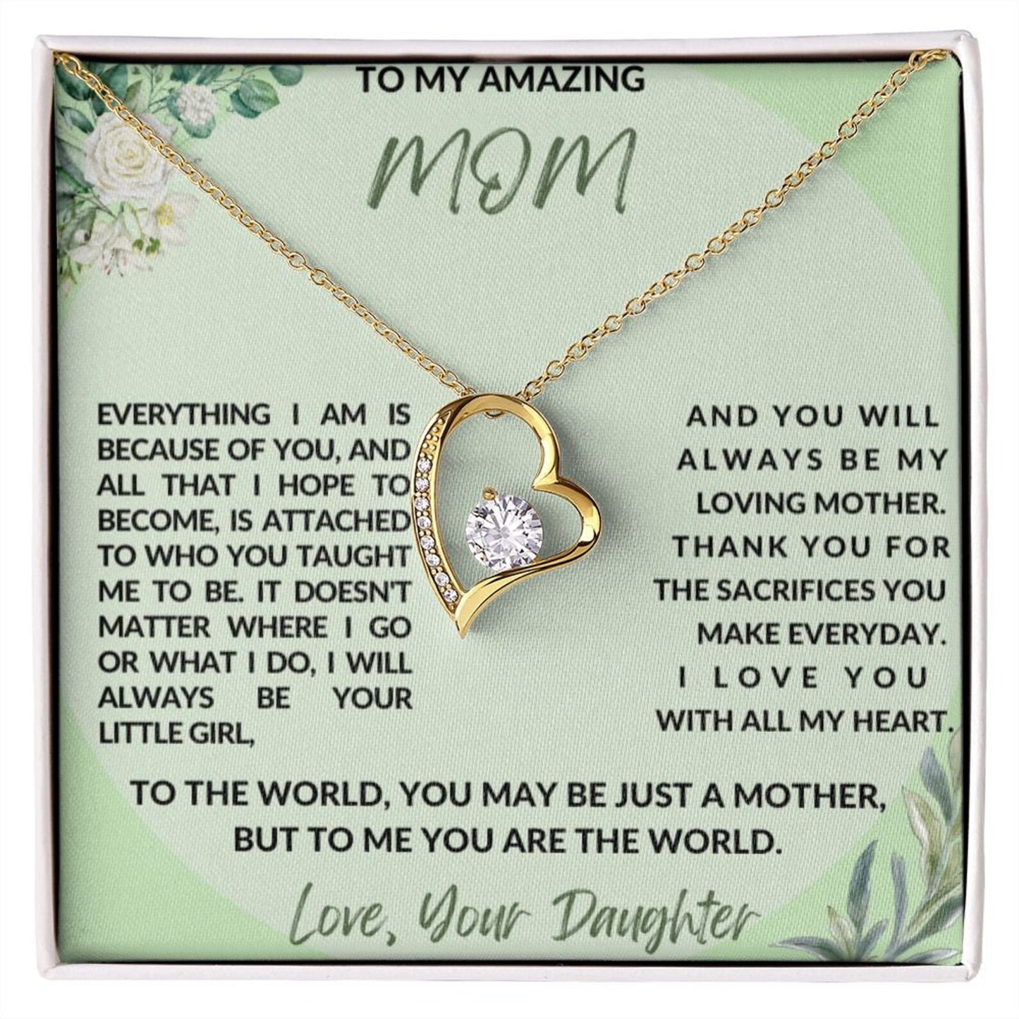 Forever Love Necklace - Gifts for Mom From Daughter 02