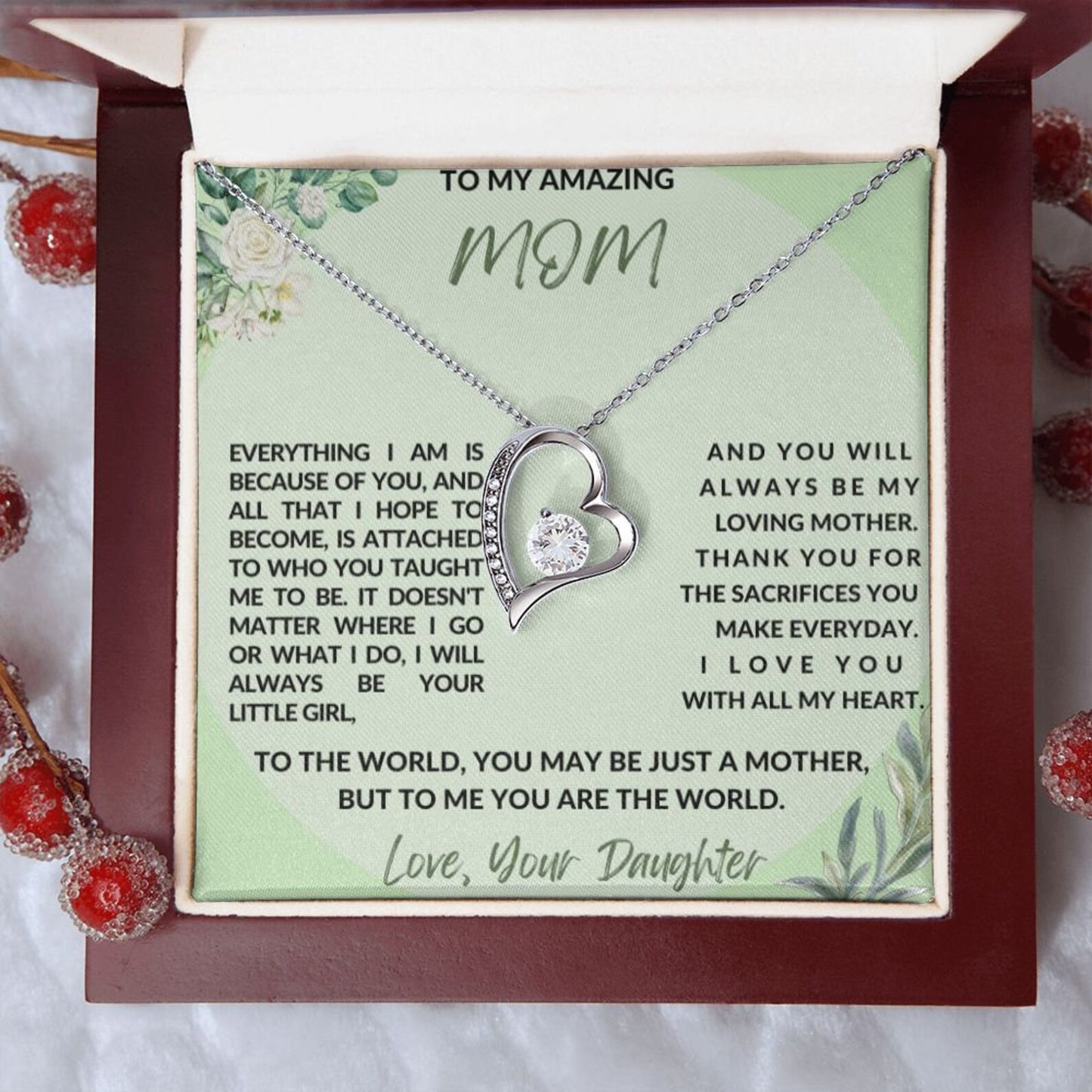 Forever Love Necklace - Gifts for Mom From Daughter 02