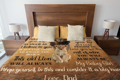 Special Gift For Your Daughter Blanket - From Dad