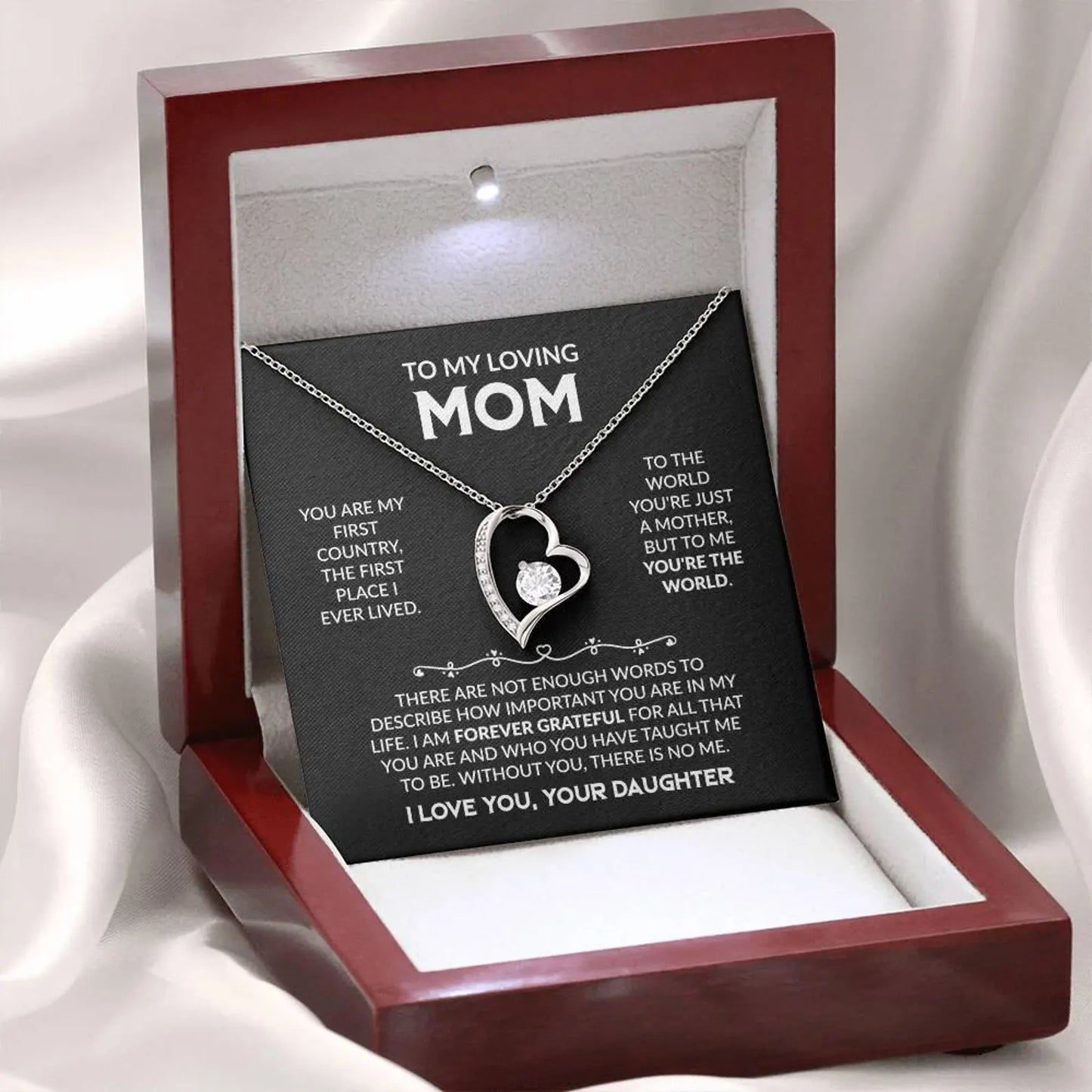 Forever Love Necklace - Gifts for Mom From Daughter 01