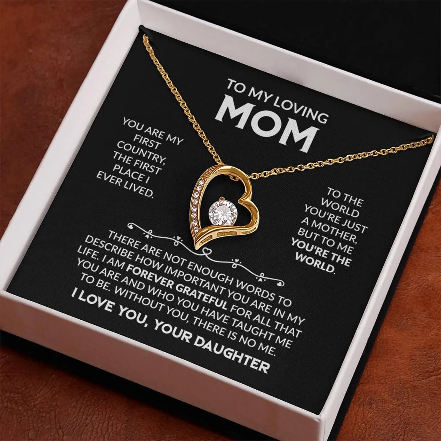 Forever Love Necklace - Gifts for Mom From Daughter 01