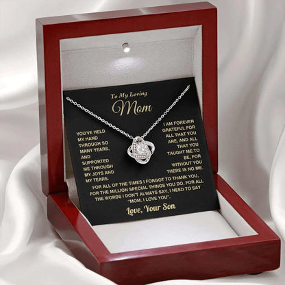 Mom Gifts from Daughter – Love Knot Necklace 04