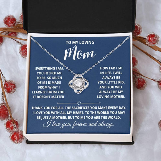 Mom Gifts from Daughter, – Love Knot Necklace 03