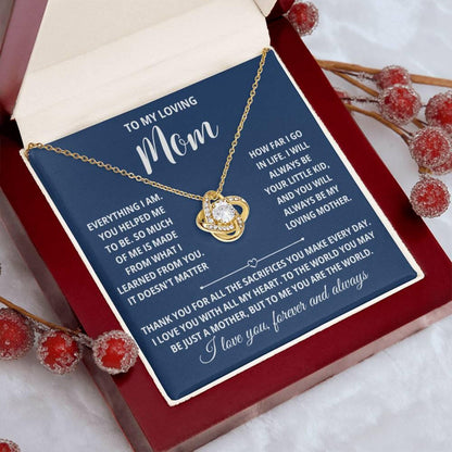 Mom Gifts from Daughter, – Love Knot Necklace 03