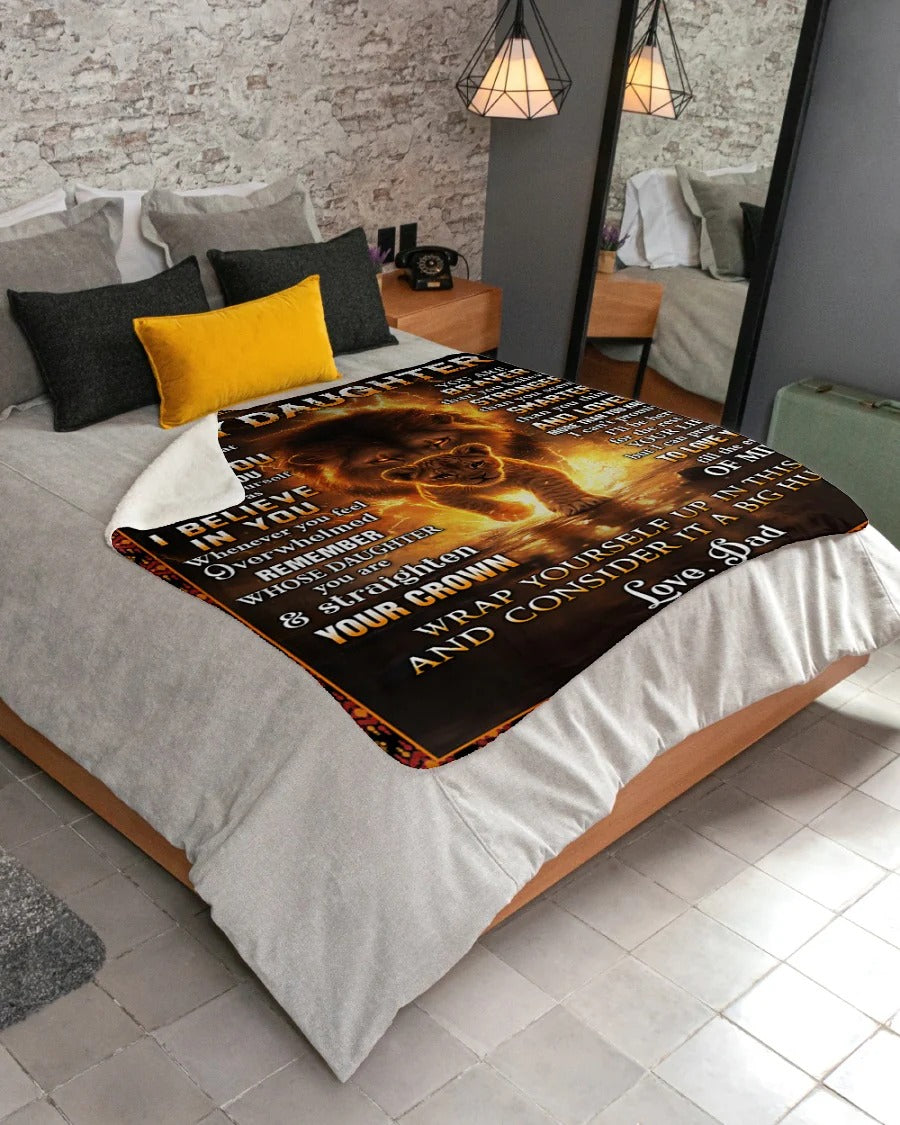 BLANKET FOR GRANDSON – COMFORT & WARMTH GIFT FROM GRANDPA  Sherpa Fleece Quilt Blanket NTTD00 (SKUB10-116)