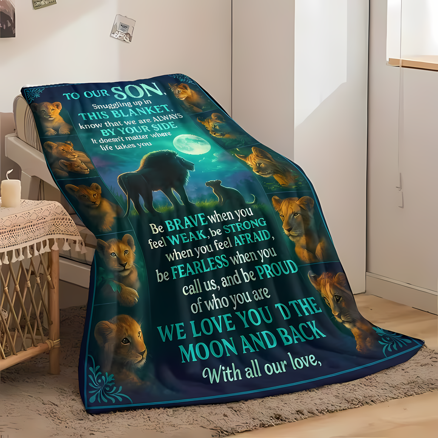 Special Gift For Your Son Blanket - From Mom & Dad