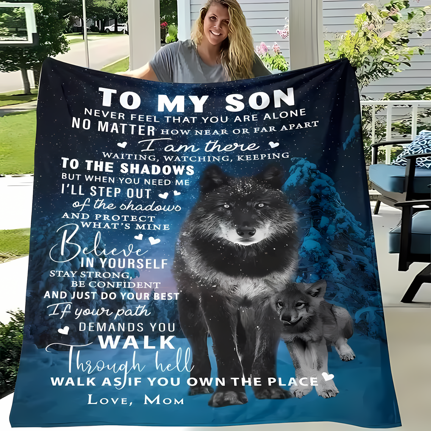Special Gift For Your Son Blanket - From Mom (SKUB12-108)