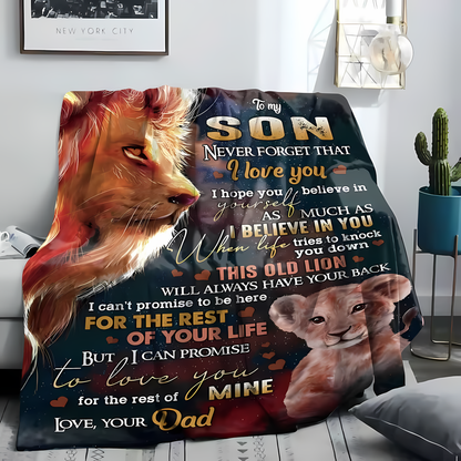 Special Gift For Your Son Blanket - From Dad