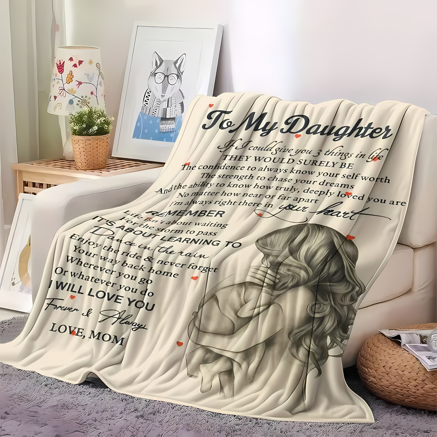 Special Gift For Your Daughter Blanket - From Mom