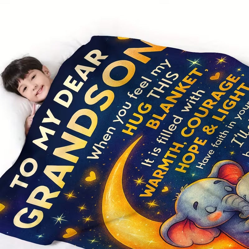 Special Gift For Your Grandson Blanket - From Grandma
