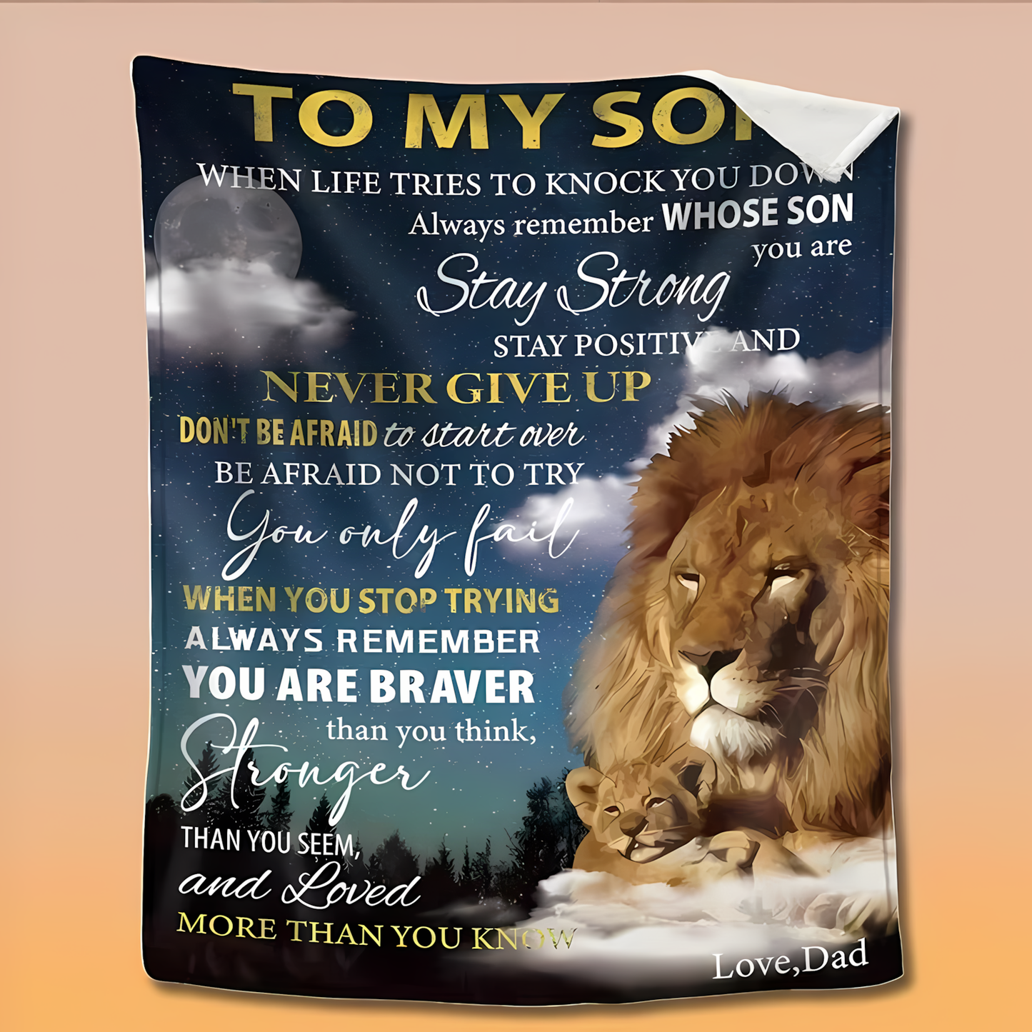 Special Gift For Your Son Blanket - From Dad