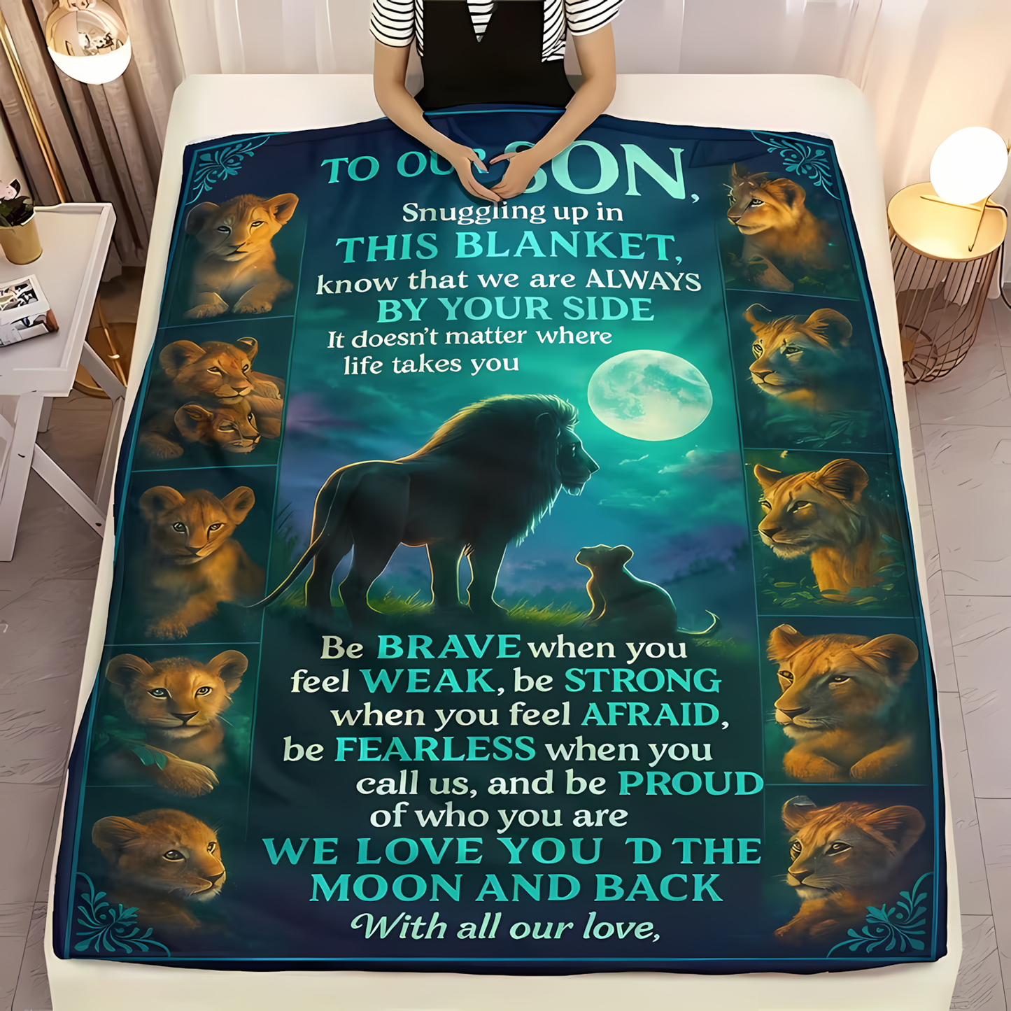 Special Gift For Your Son Blanket - From Mom & Dad