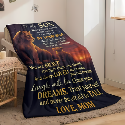 Special Gift For Your Son Blanket - From Mom